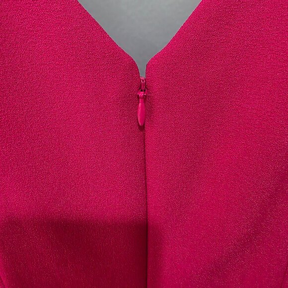 Eliza J Hot Pink Bow Shoulder Sheath Dress Size 10 NWT Elegant Cocktail - Picture 8 of 11